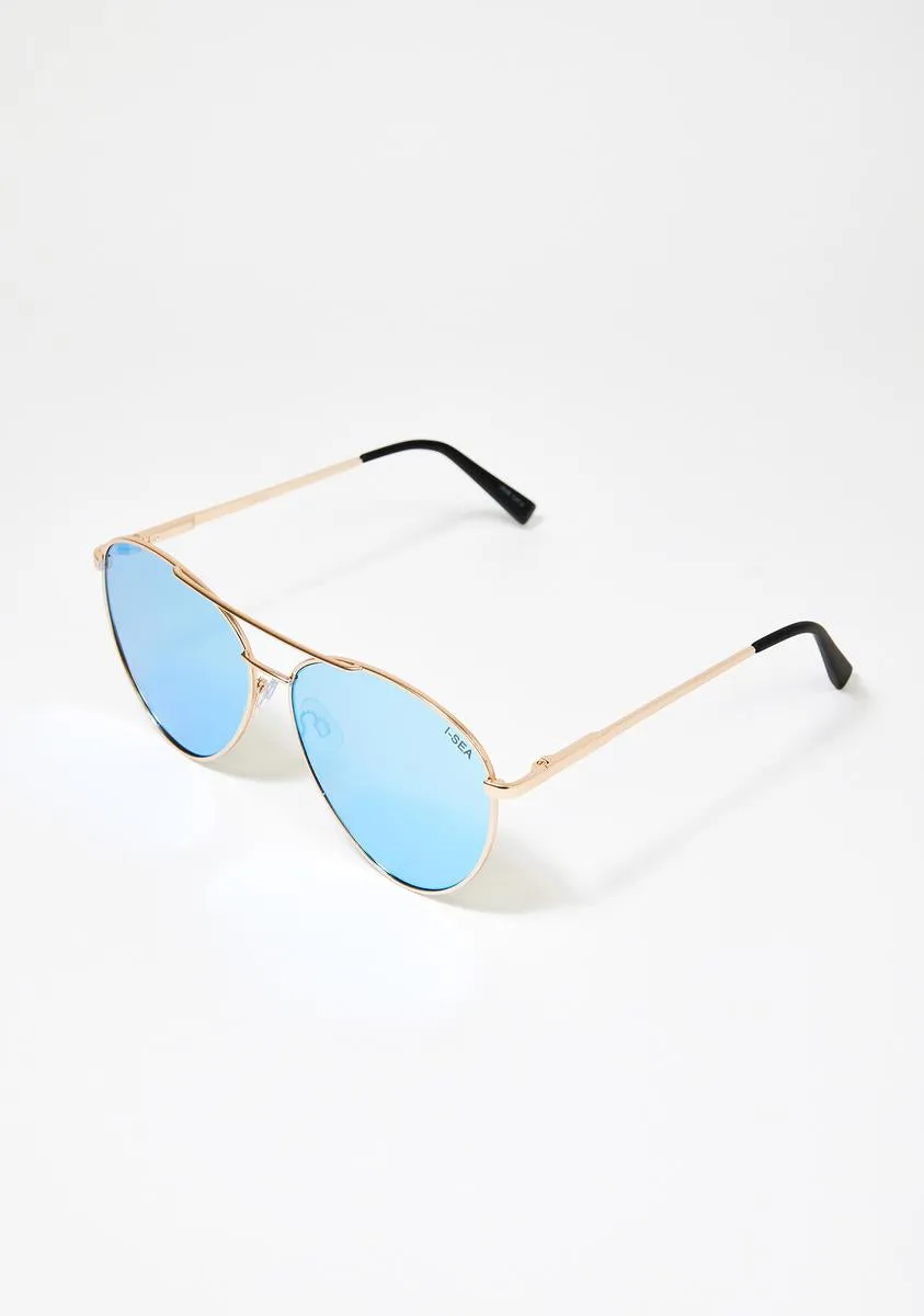 Blue Charlie Aviator Sunglasses-