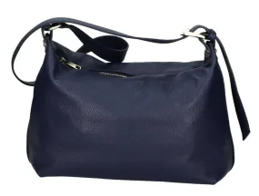 Blue leather shoulder bag gaby