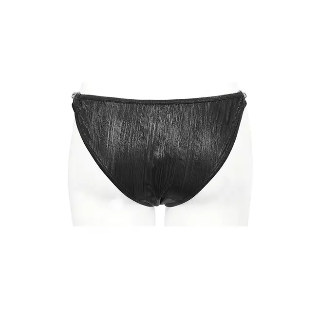 Boho Women's Black Elastic Bikini Bottoms