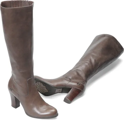 Born Brie Knee-high Boot Slate Leather Ladies