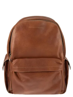 Brunello Cucinelli    Brunello Cucinelli Calfskin Backpack With Grain