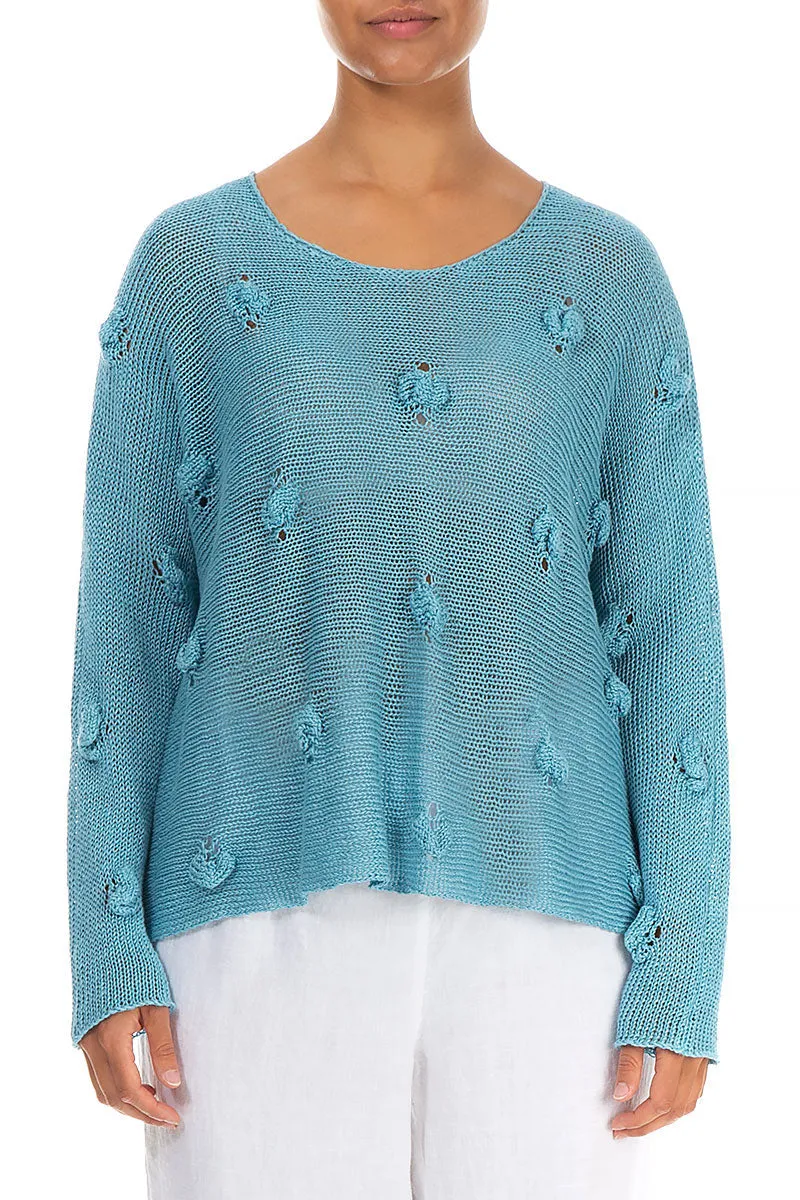 Bubbles Baby Blue Linen Jumper