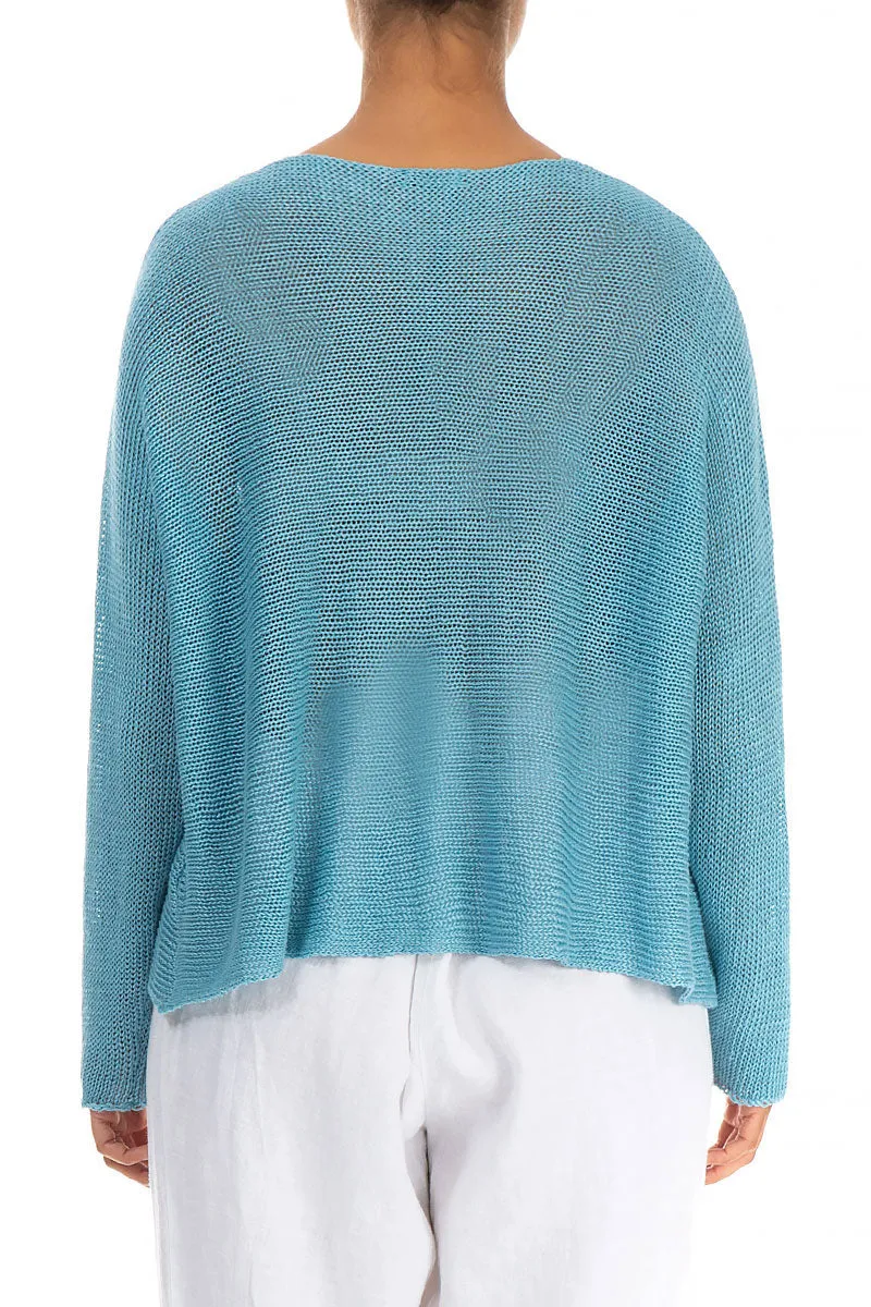 Bubbles Baby Blue Linen Jumper