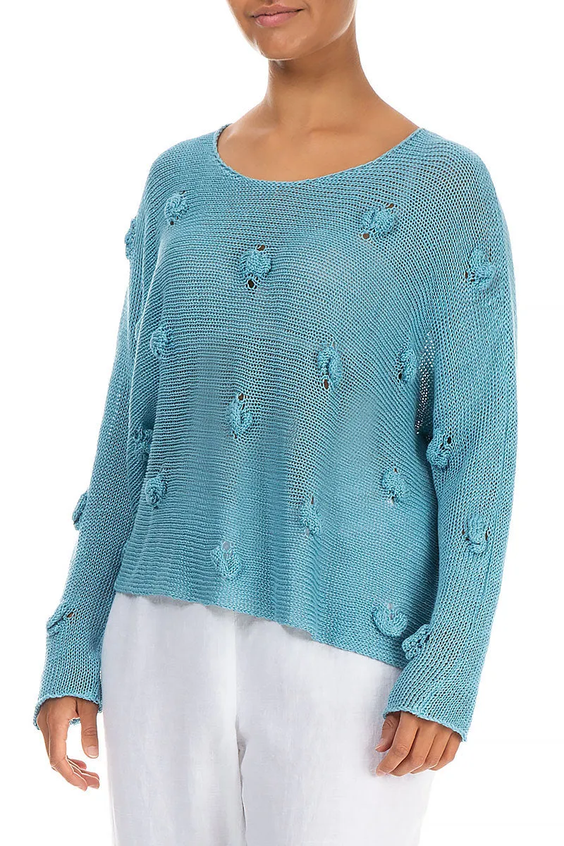 Bubbles Baby Blue Linen Jumper