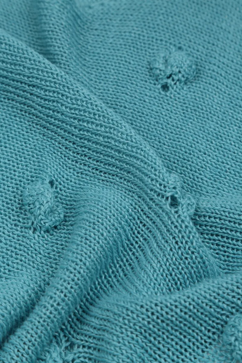 Bubbles Baby Blue Linen Jumper