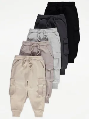 Cargo Joggers 5 Pack | Kids | George at ASDA