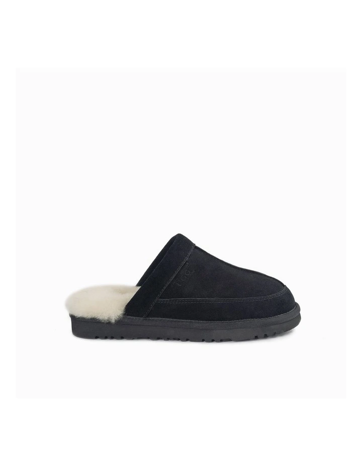 Carter Water Resistant Slipper in Black