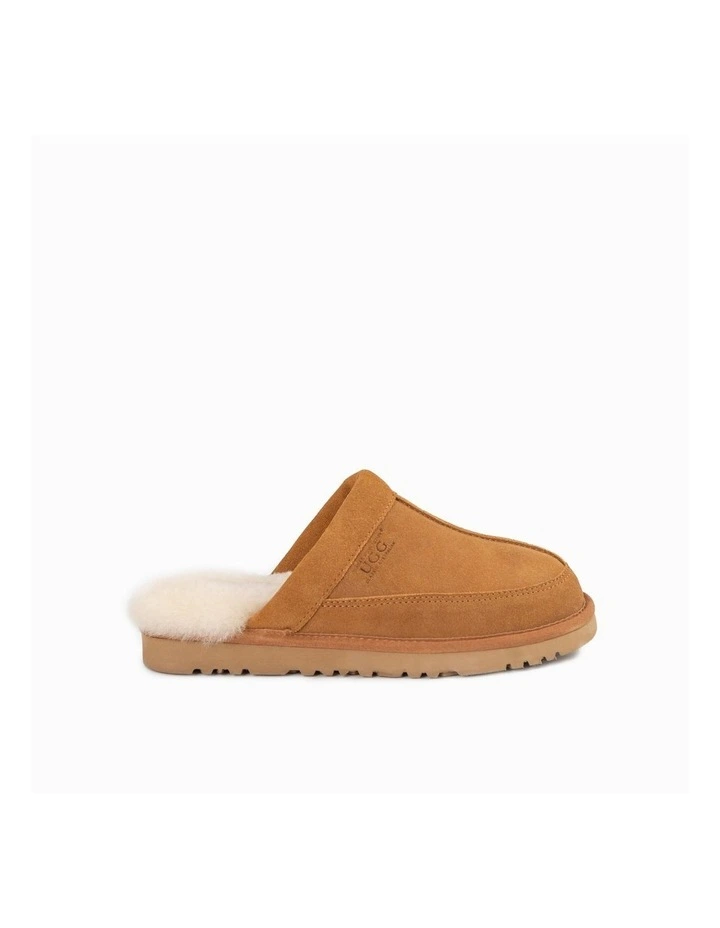 Carter Water Resistant Slipper in Chestnut