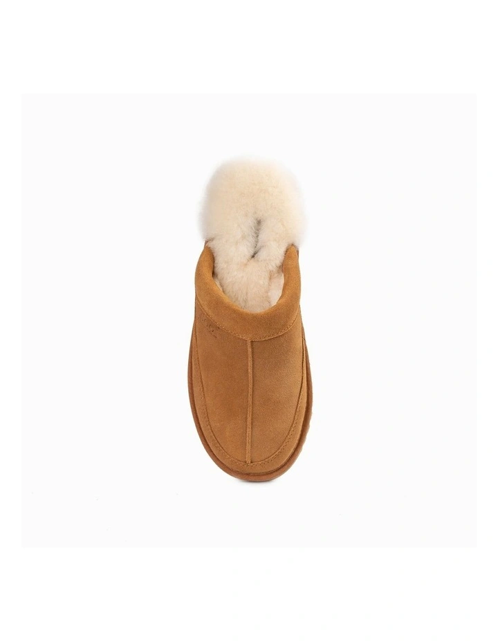 Carter Water Resistant Slipper in Chestnut