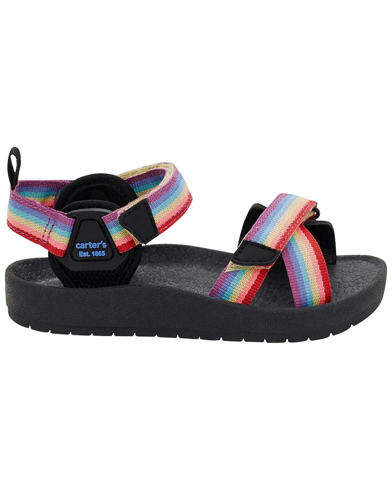 Carter's / OshKosh Toddler Rainbow Hook & Loop Sandals