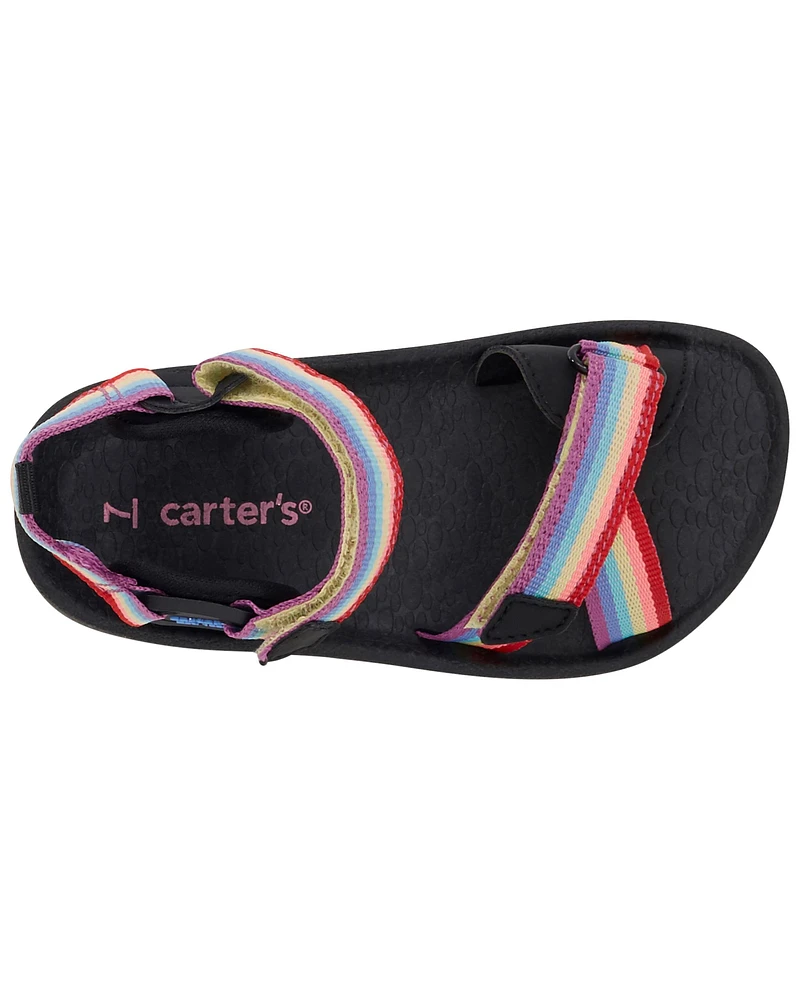 Carter's / OshKosh Toddler Rainbow Hook & Loop Sandals