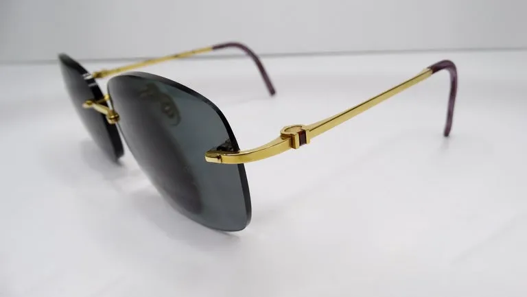 Cartier Granite Rimless Sunglasses