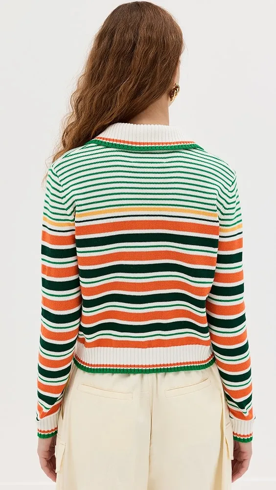 Casablanca   Geometrical Striped Jumper 