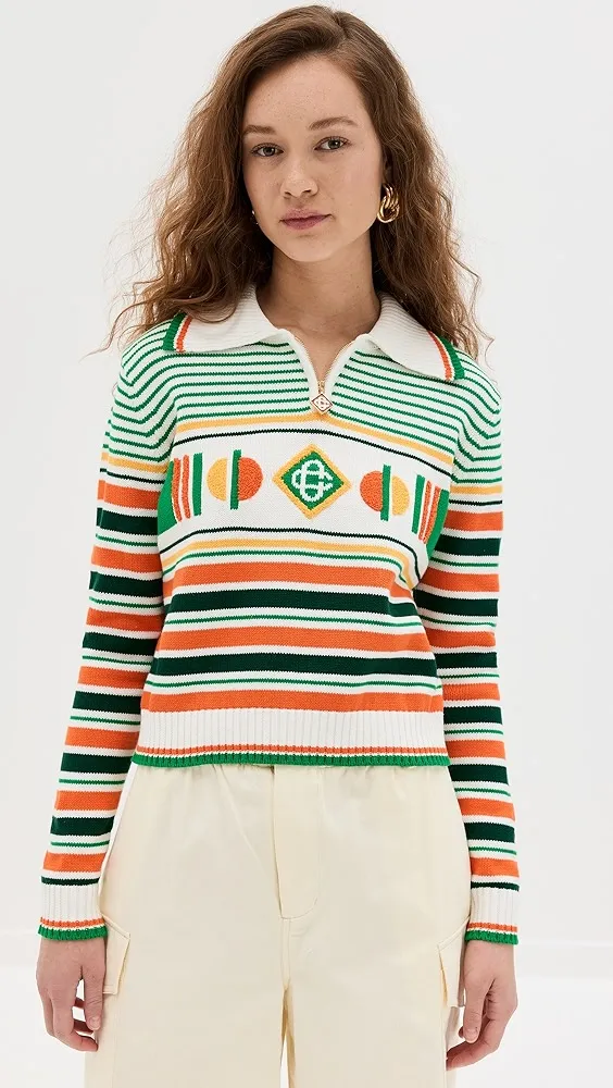 Casablanca   Geometrical Striped Jumper 