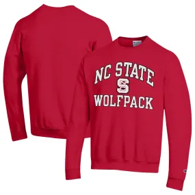 Champion NC State Wolfpack Red High Motor Pullover Sweatshirt