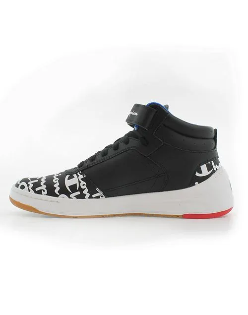 CHAMPIONMEN'S SUPER C COURT LEATHER SNEAKERS BLACK