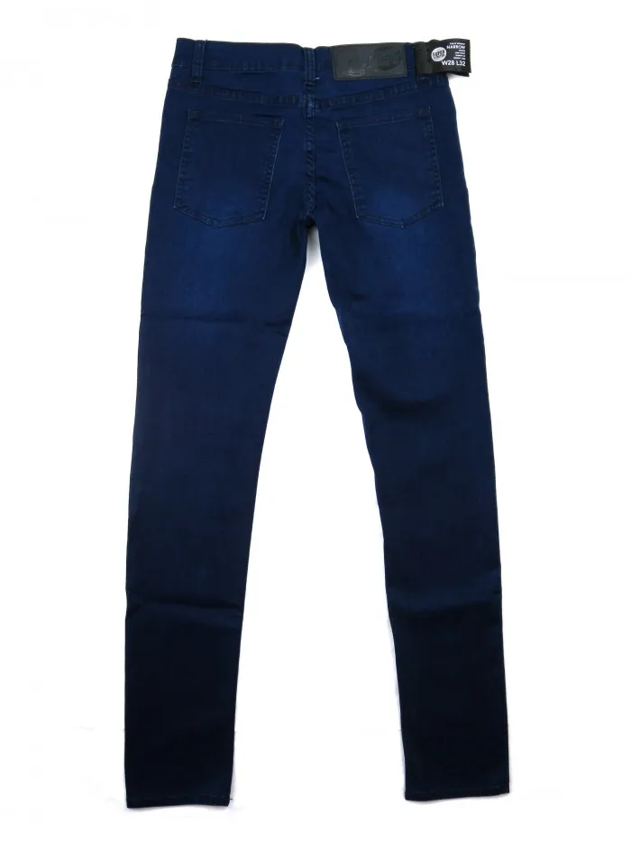 Cheap Monday Unisex Jeans Super Stretch Narrow Blue Buttons