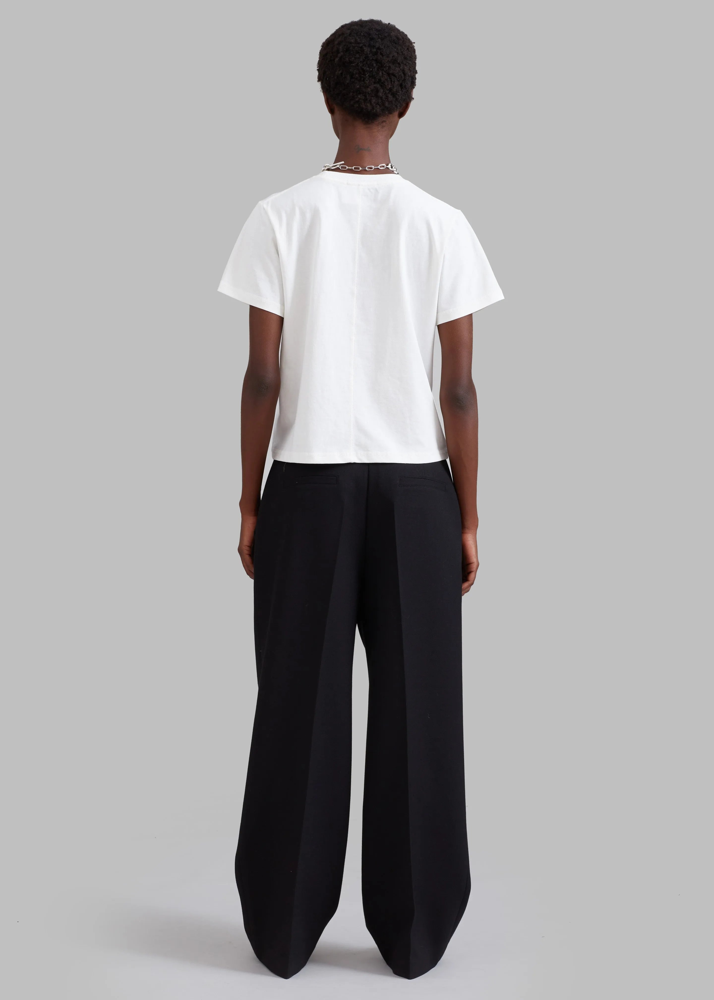 Cian Pintuck Trousers - Black