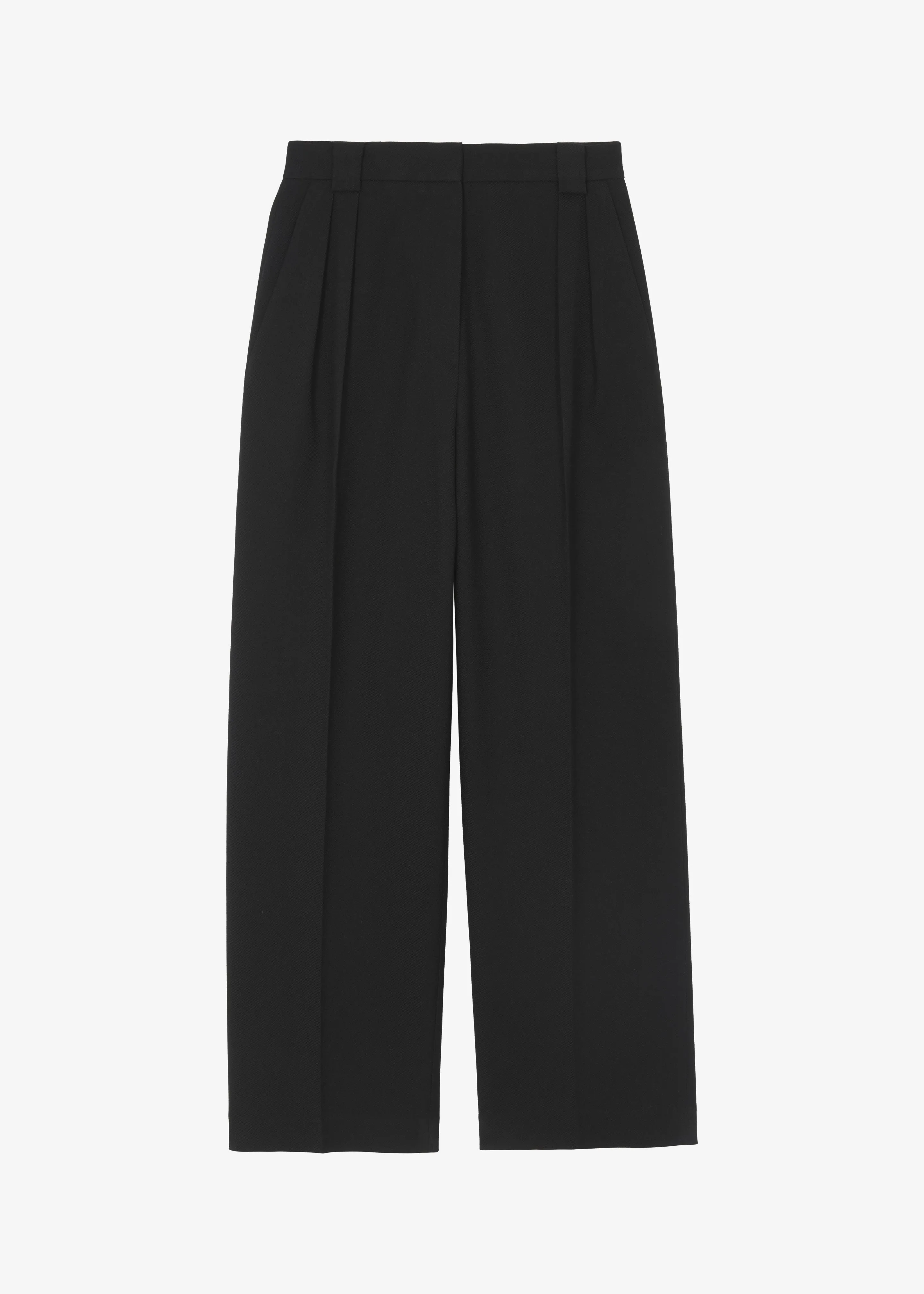 Cian Pintuck Trousers - Black