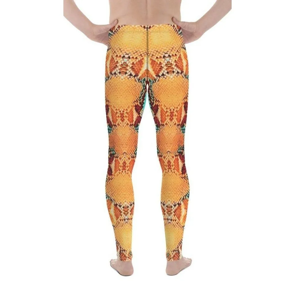 Colorful Snake Pattern Men's Leggings