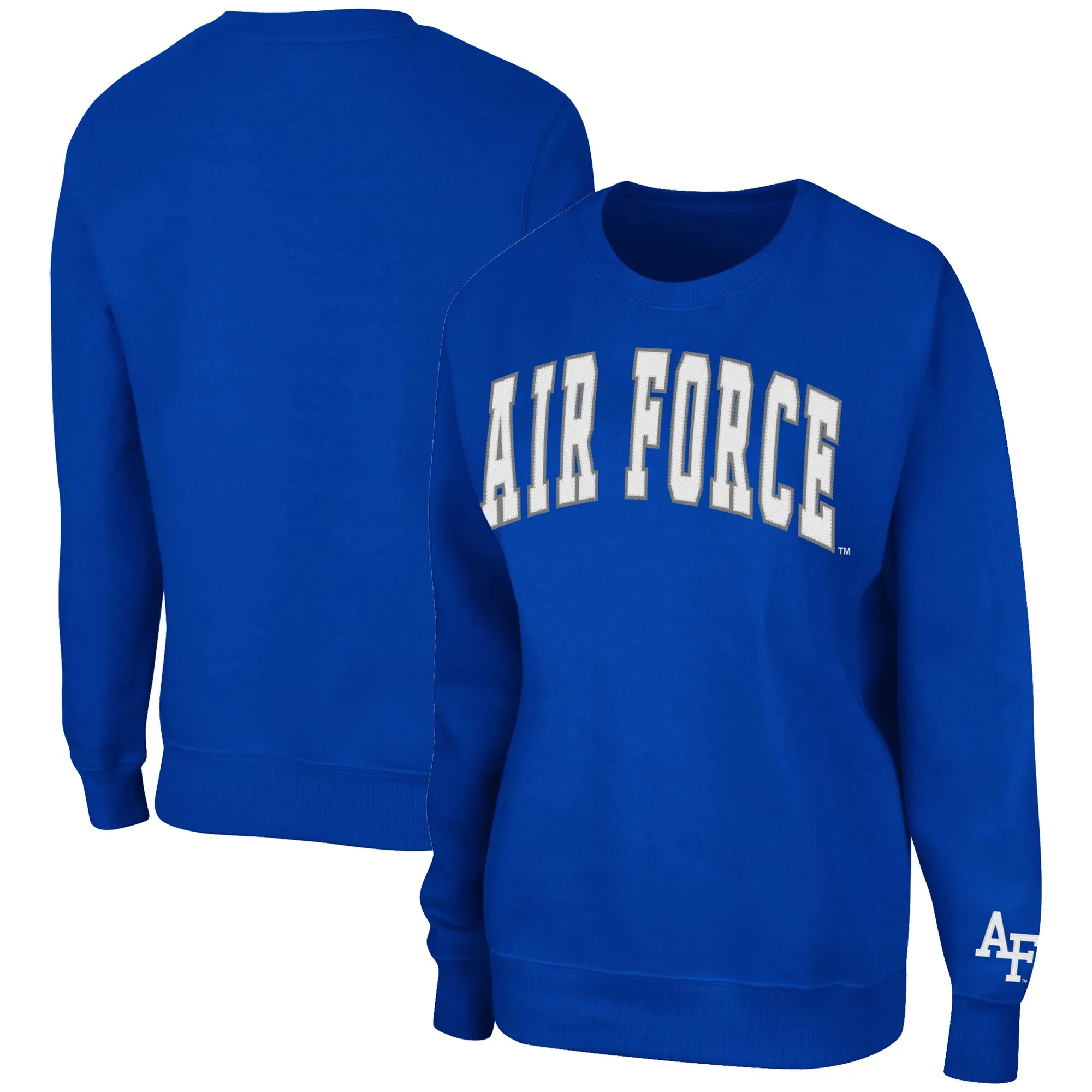 Colosseum Air Force Falcons Women's Royal Campanile Pullover Sweatshirt