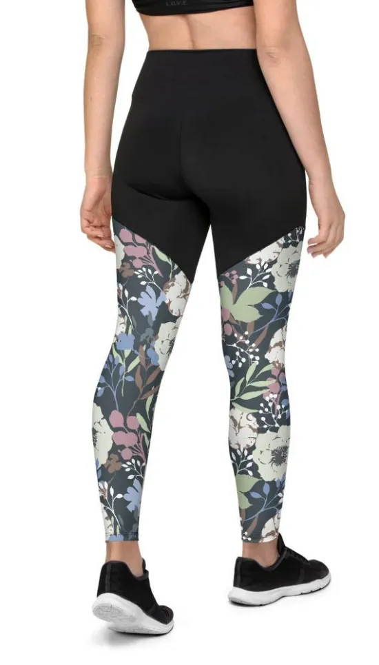 Cool Floral Compression Leggings