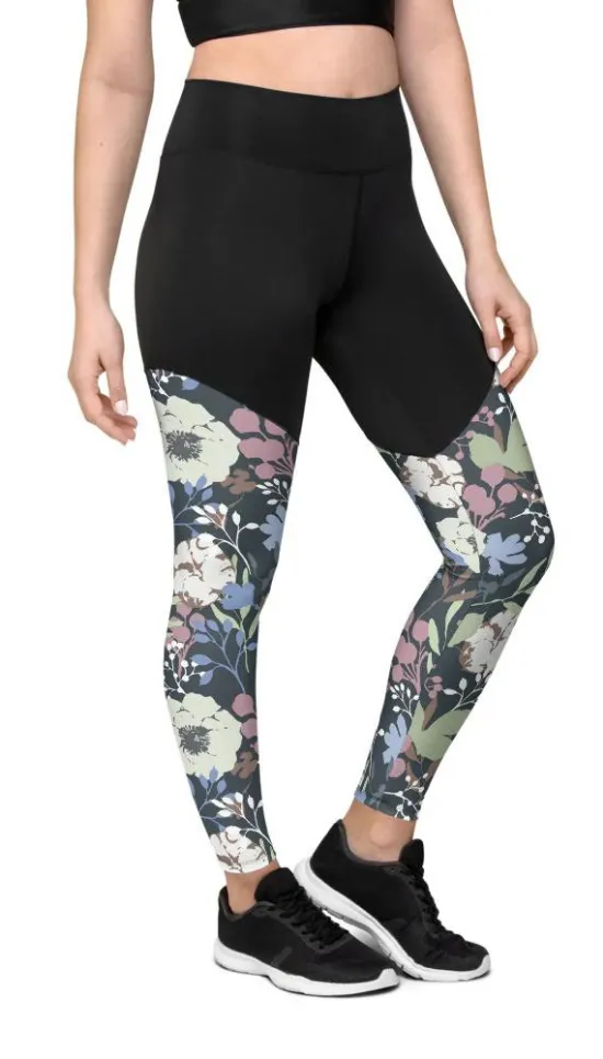 Cool Floral Compression Leggings