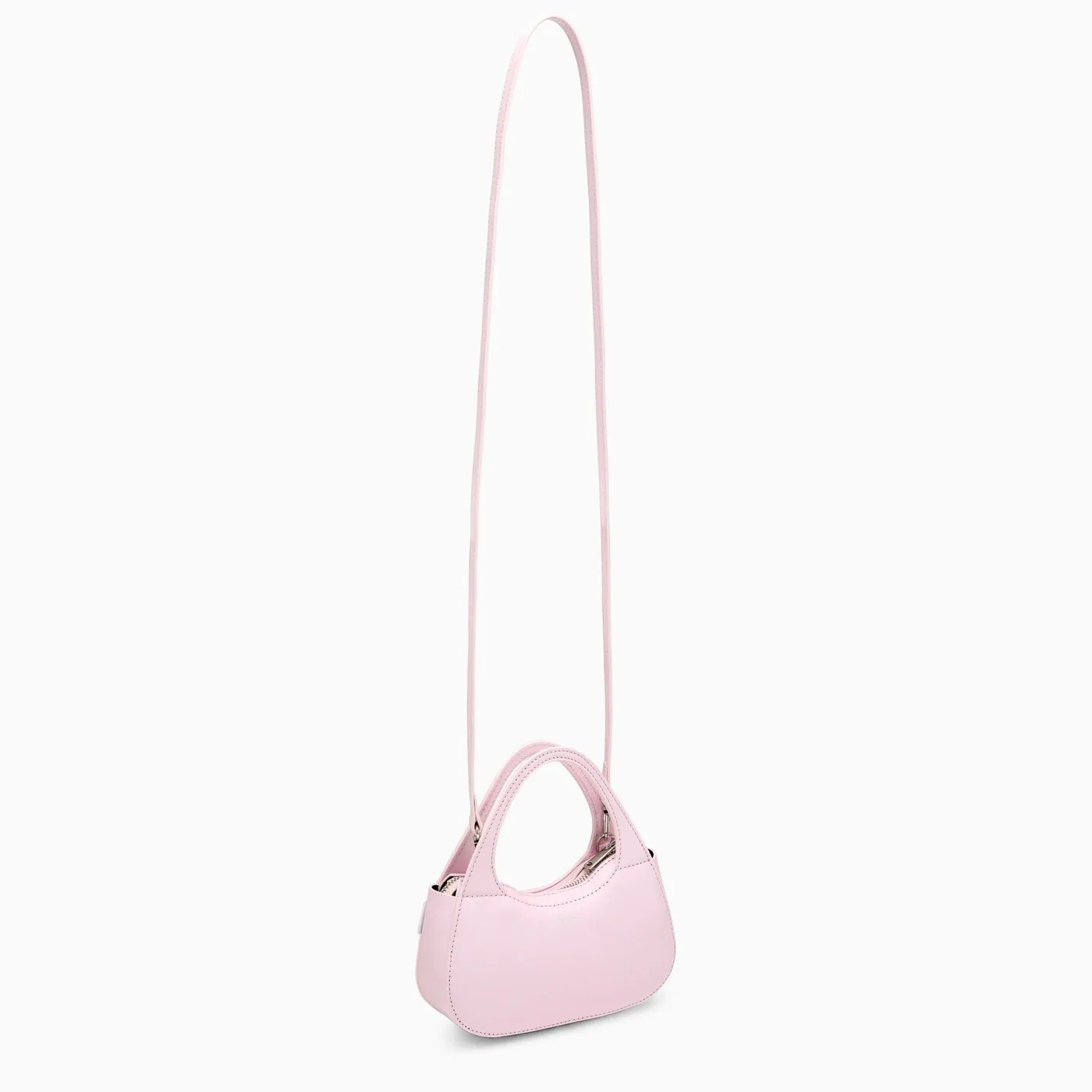 Coperni    Coperni Micro Baguette Swipe Bag Pink Leather