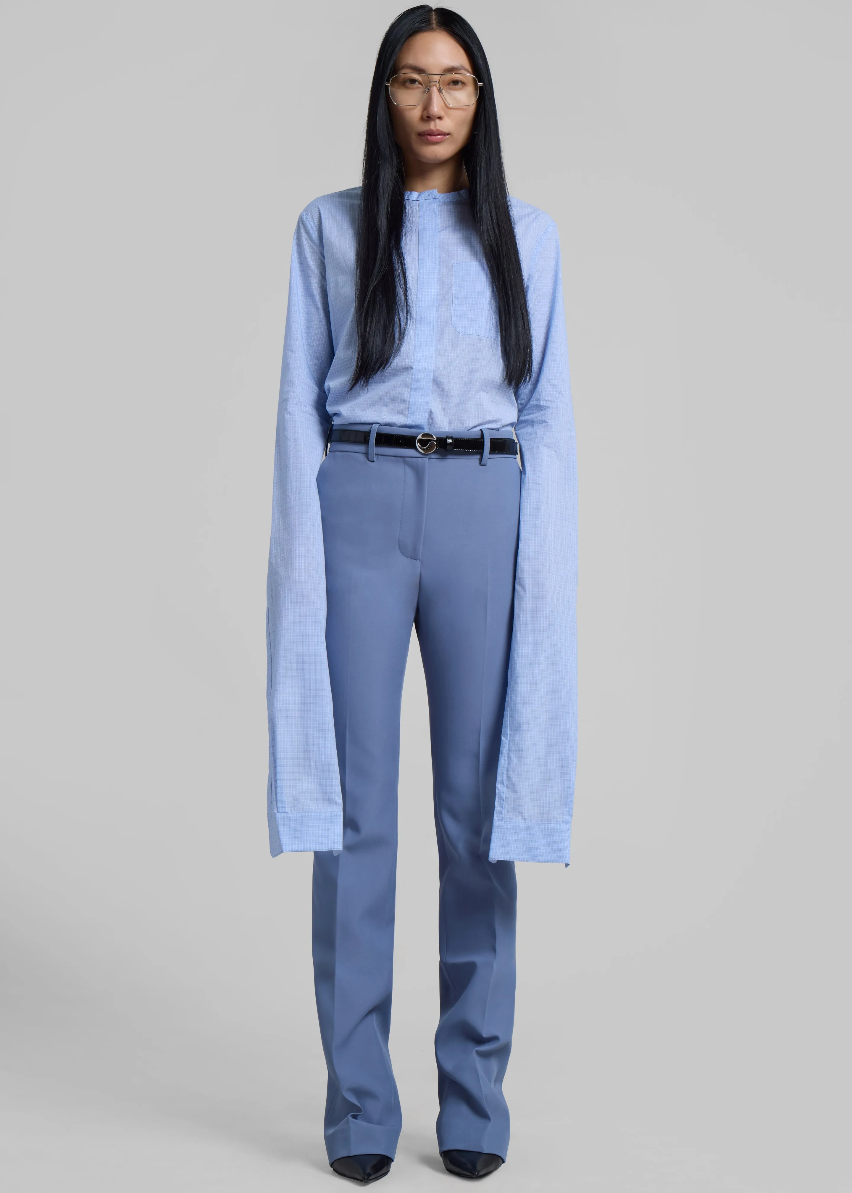 Coperni Straight Tailored Trousers - Blue