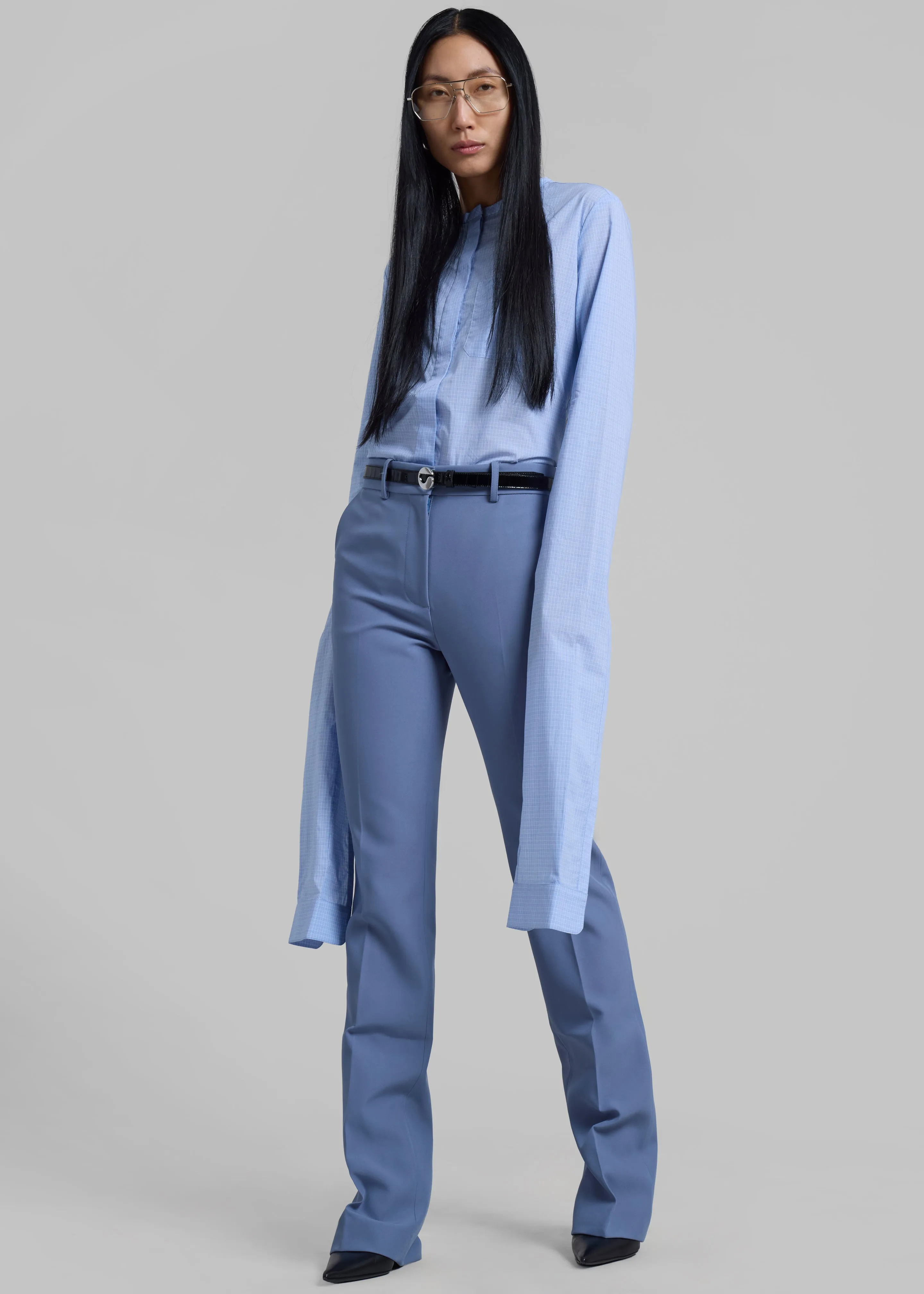 Coperni Straight Tailored Trousers - Blue