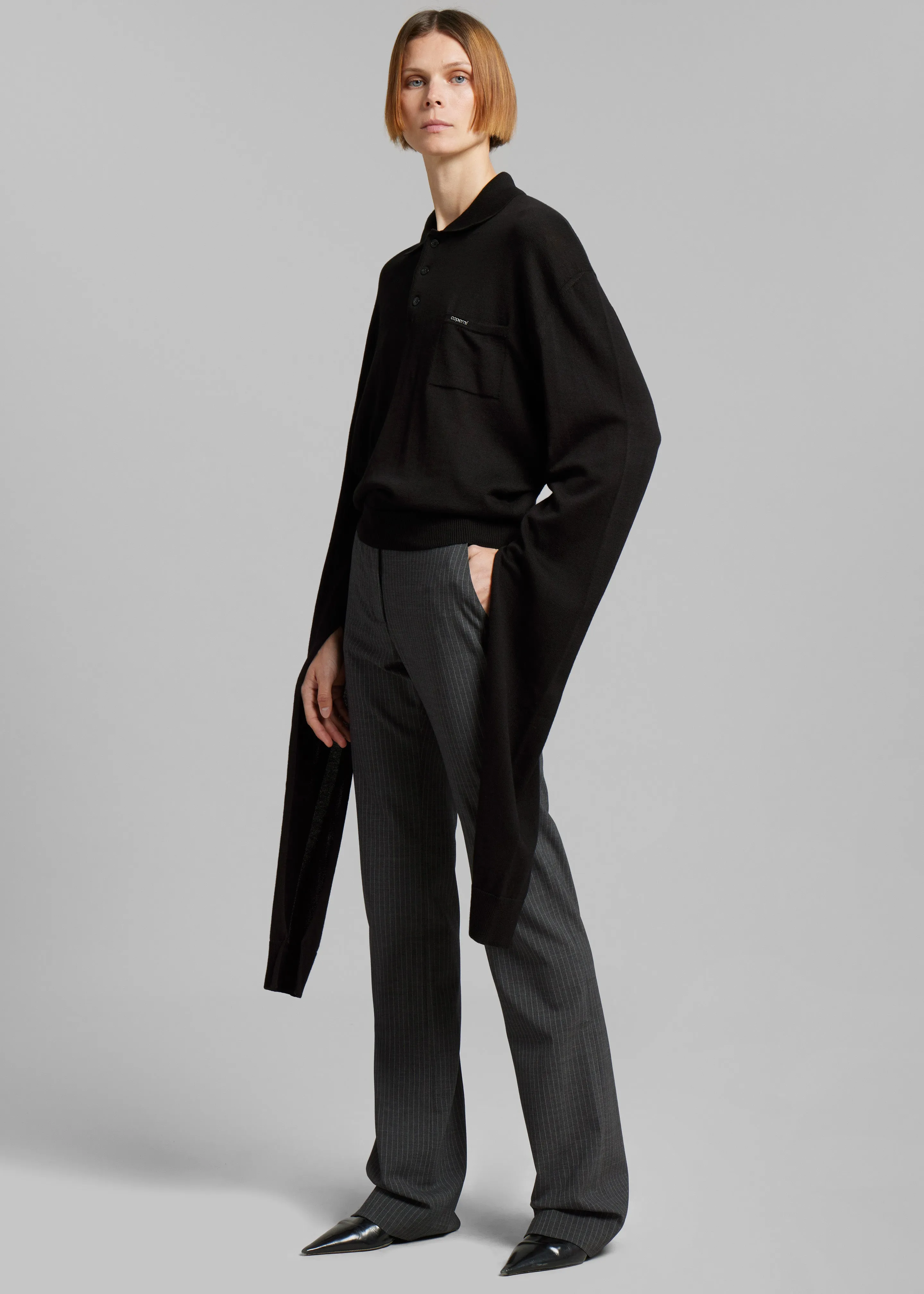 Coperni Straight Tailored Trousers - Grey