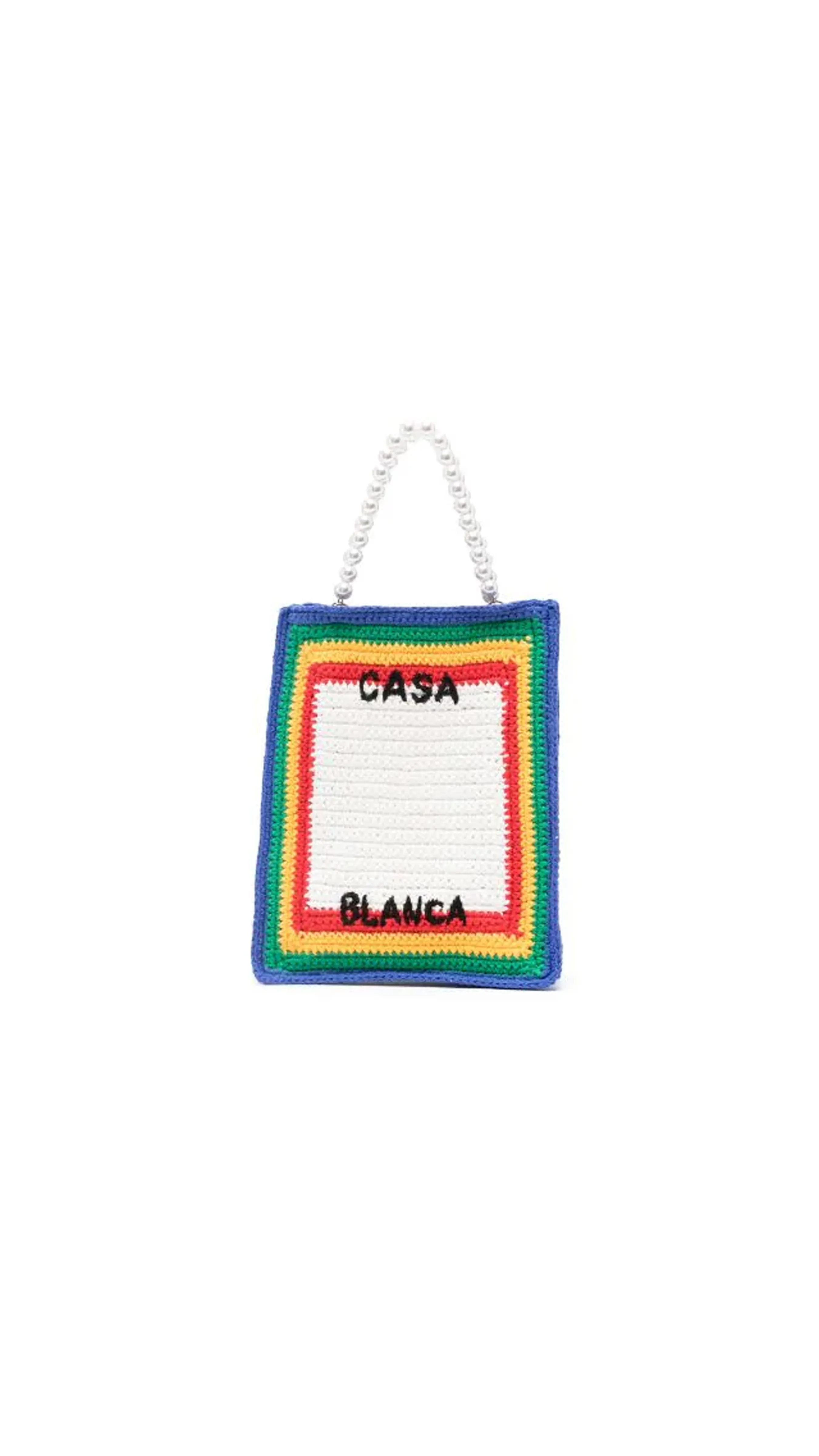 Cotton Mini Crochet' Handbag - Multicolor