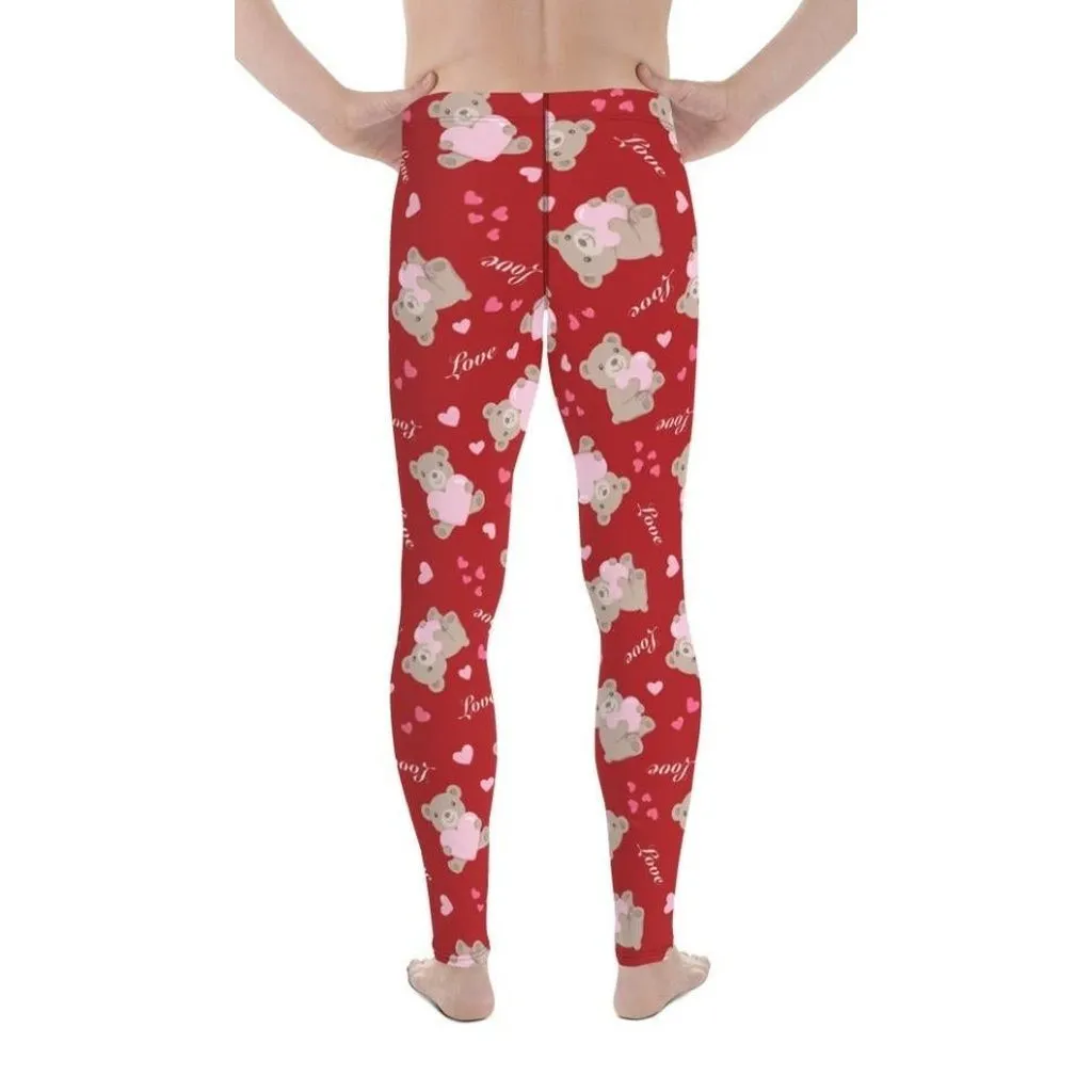 Cute Teddy Bear Men's Leggings