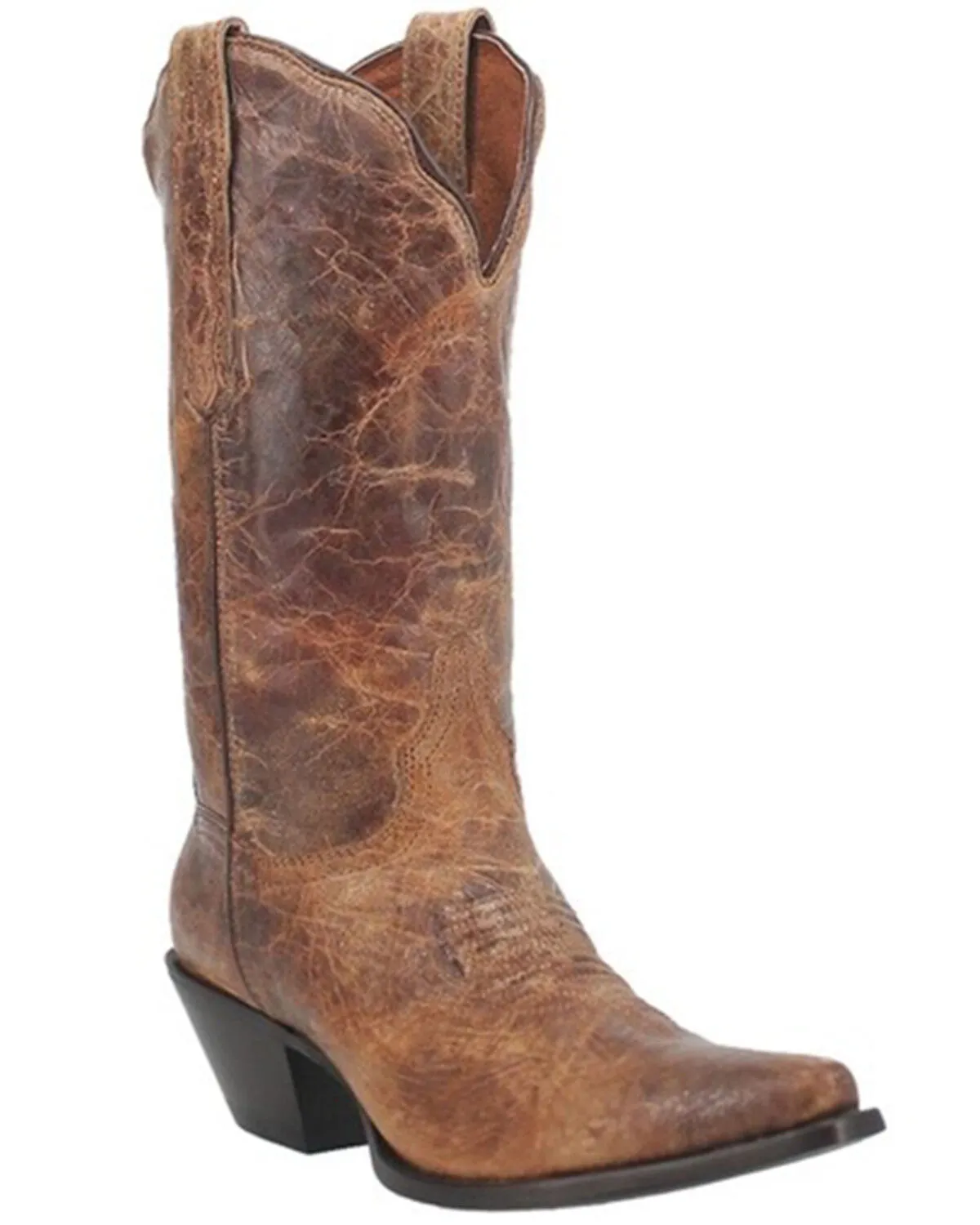 Dan Post Women's Colleen Vintage Leather Western Boot - Snip Toe