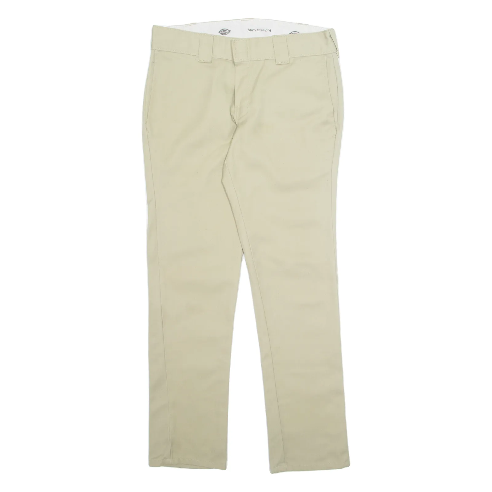 DICKIES Chino Mens Trousers Beige Slim Straight W30 L32