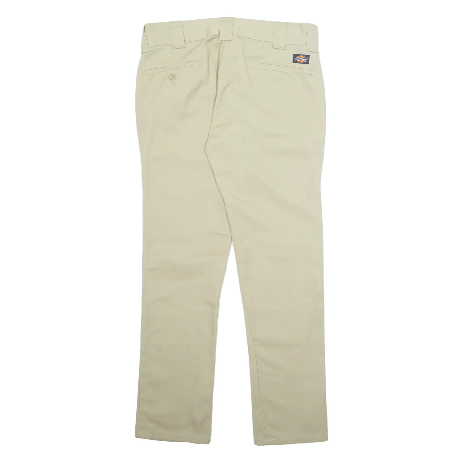 DICKIES Chino Mens Trousers Beige Slim Straight W30 L32