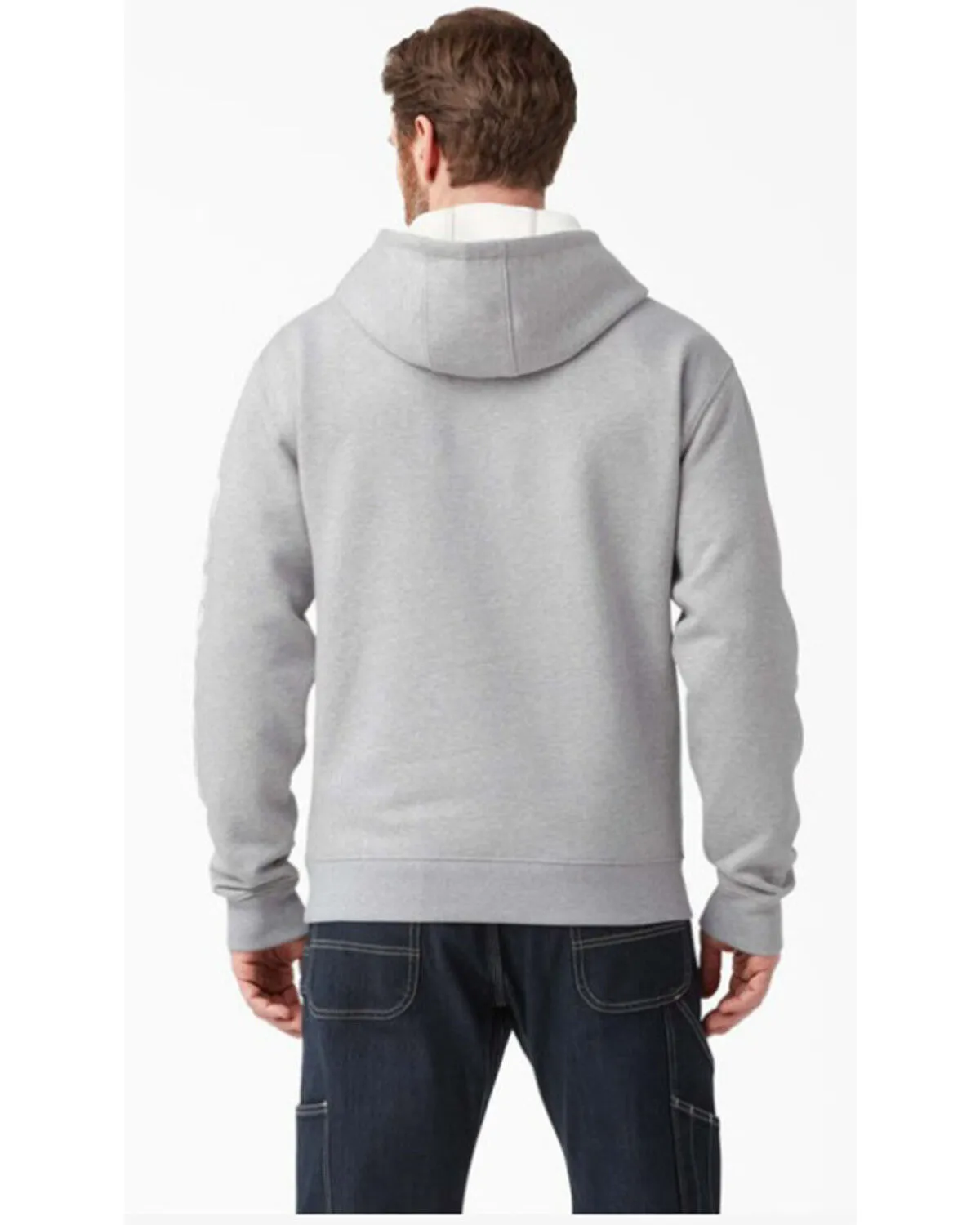 Dickies Men's Water Repellent Logo Sleeve Pullover Hooded Sweatshirt