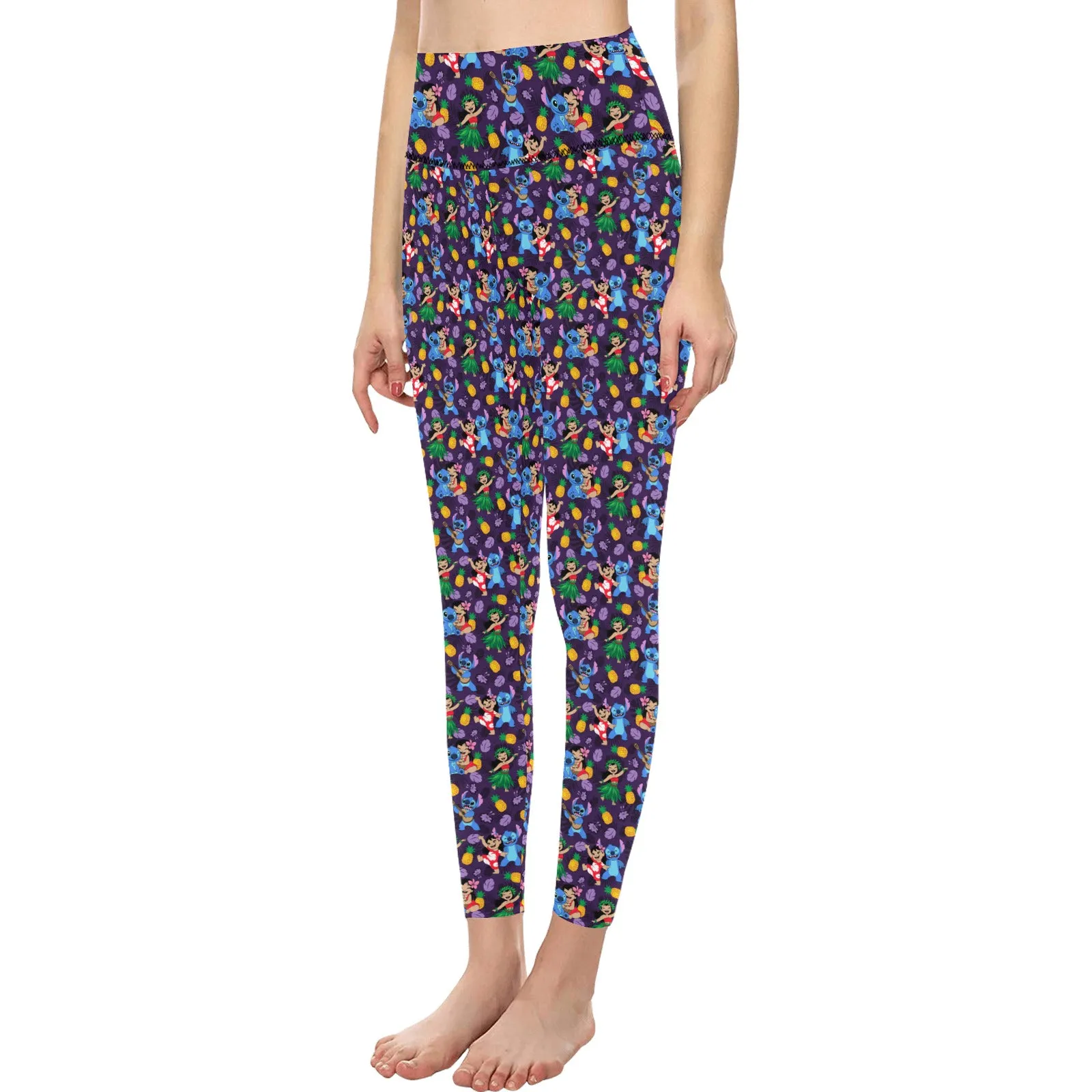 Disney Lilo And Stitch Island Friends Women's Athletic Leggings