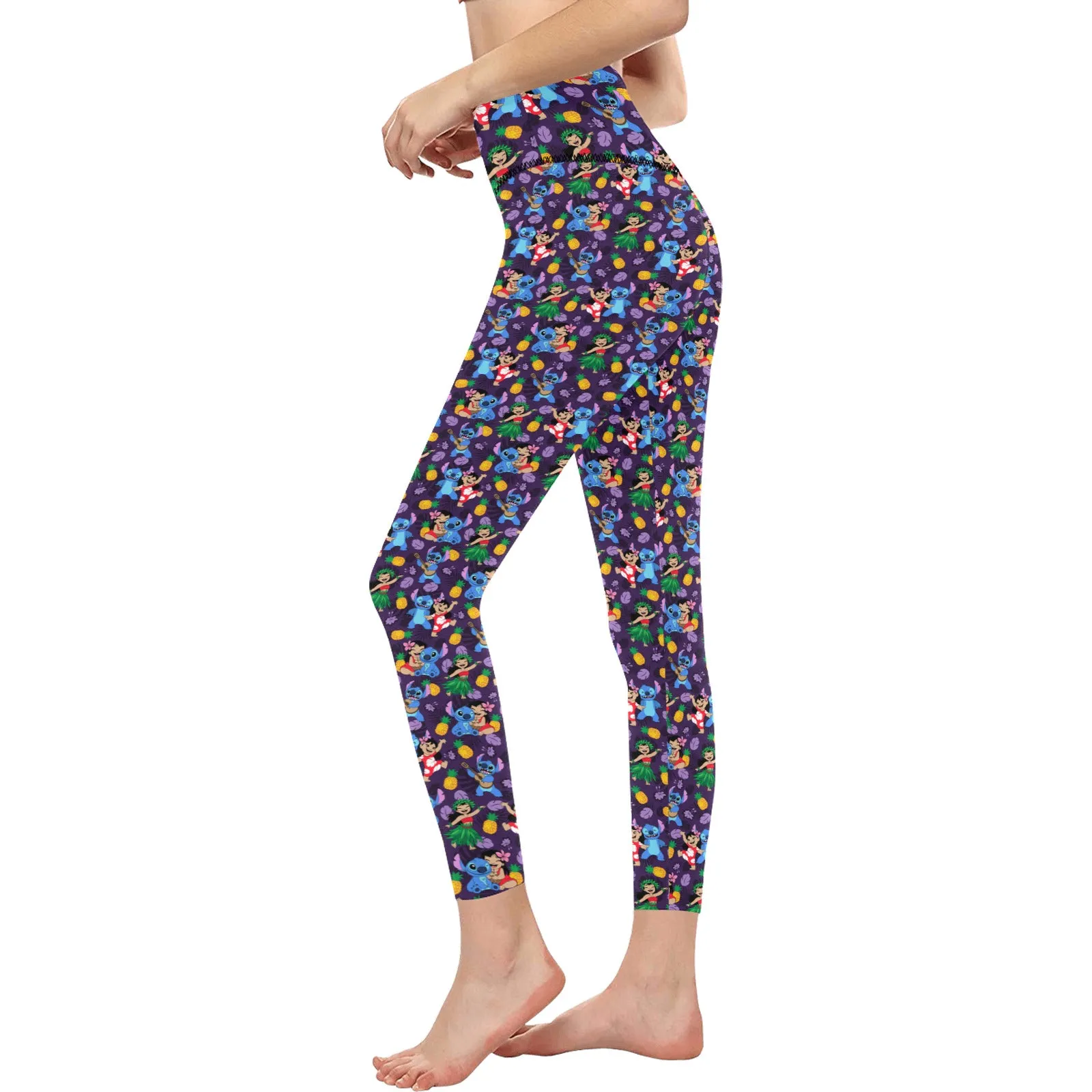 Disney Lilo And Stitch Island Friends Women's Athletic Leggings