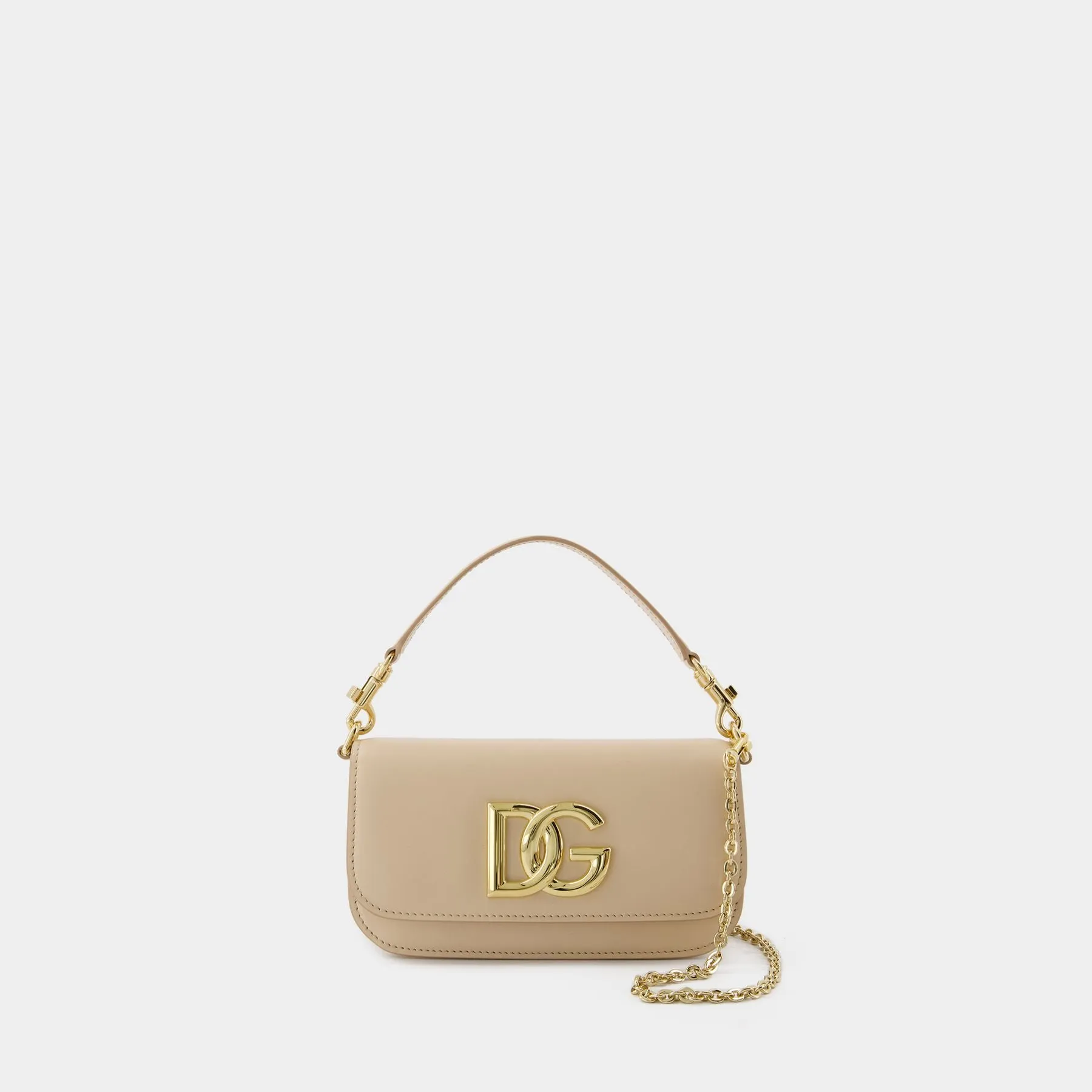 Dolce&Gabbana  Shoulder Bag 3.5 - Dolce&Gabbana - Leather - Beige