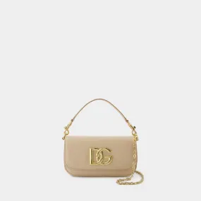 Dolce&Gabbana  Shoulder Bag 3.5 - Dolce&Gabbana - Leather - Beige