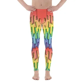 Dripping Rainbow Men's Leggings