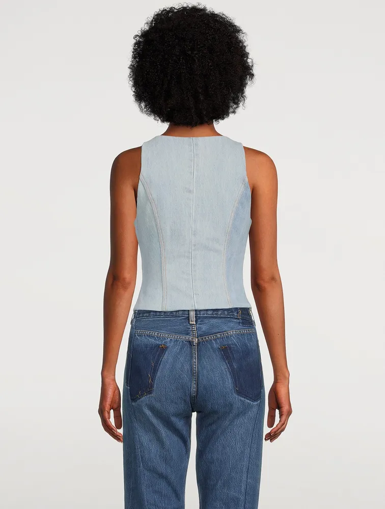 EB DENIM Ava Reclaimed Denim Vest