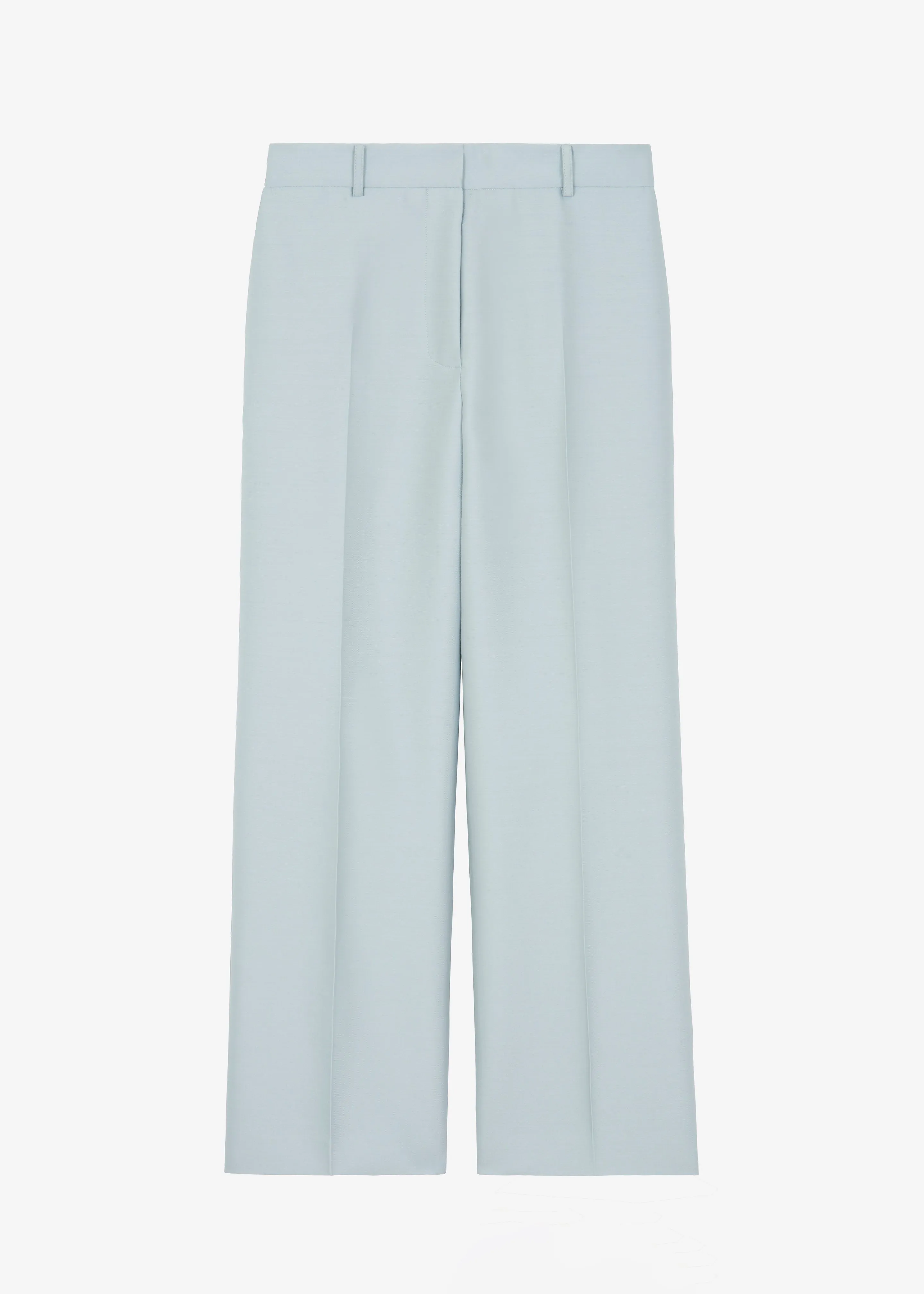 Emra Silk Trousers - Dusty Blue