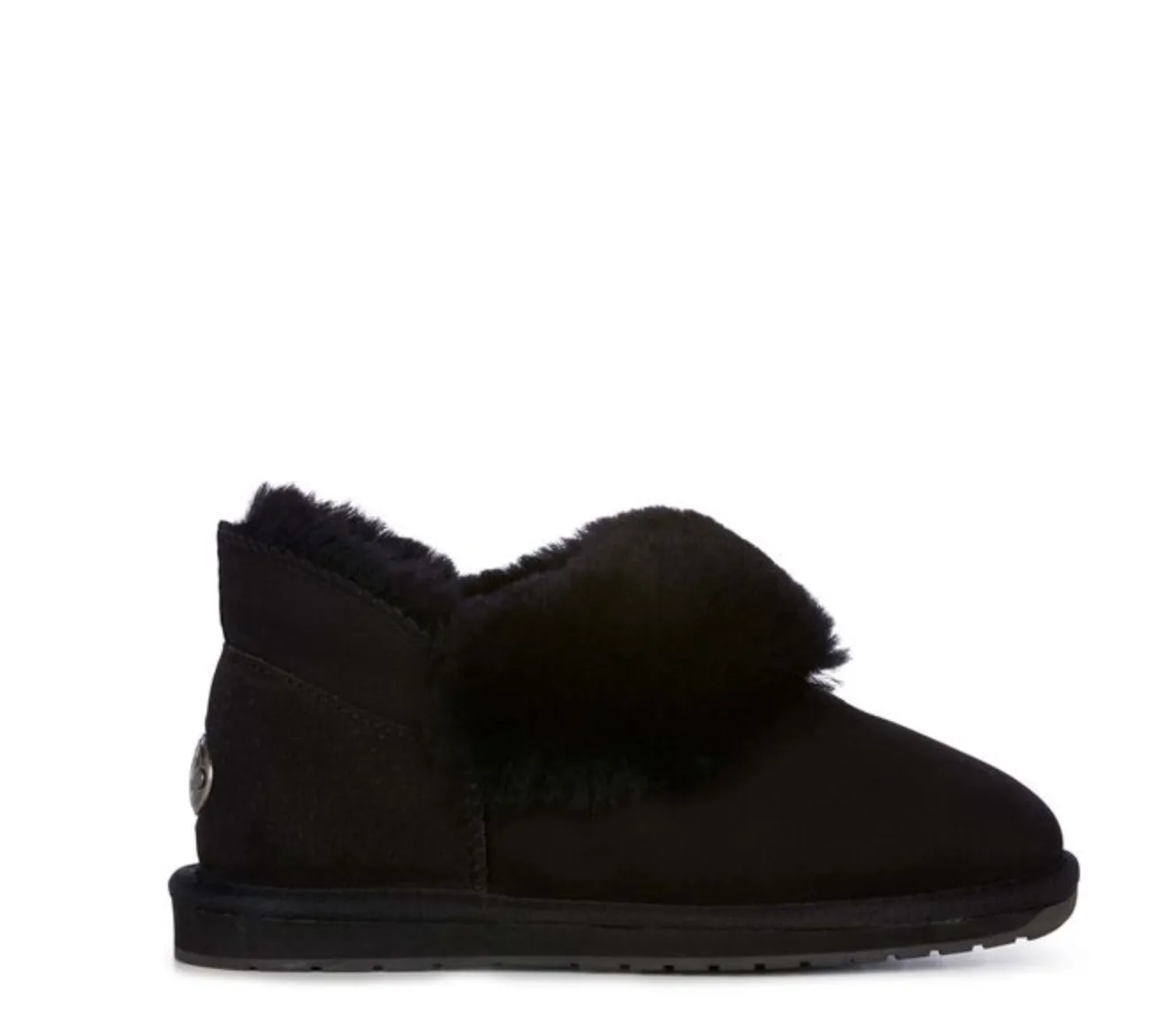 Emu Platinum Mintaro Slipper | Chesnut + Black