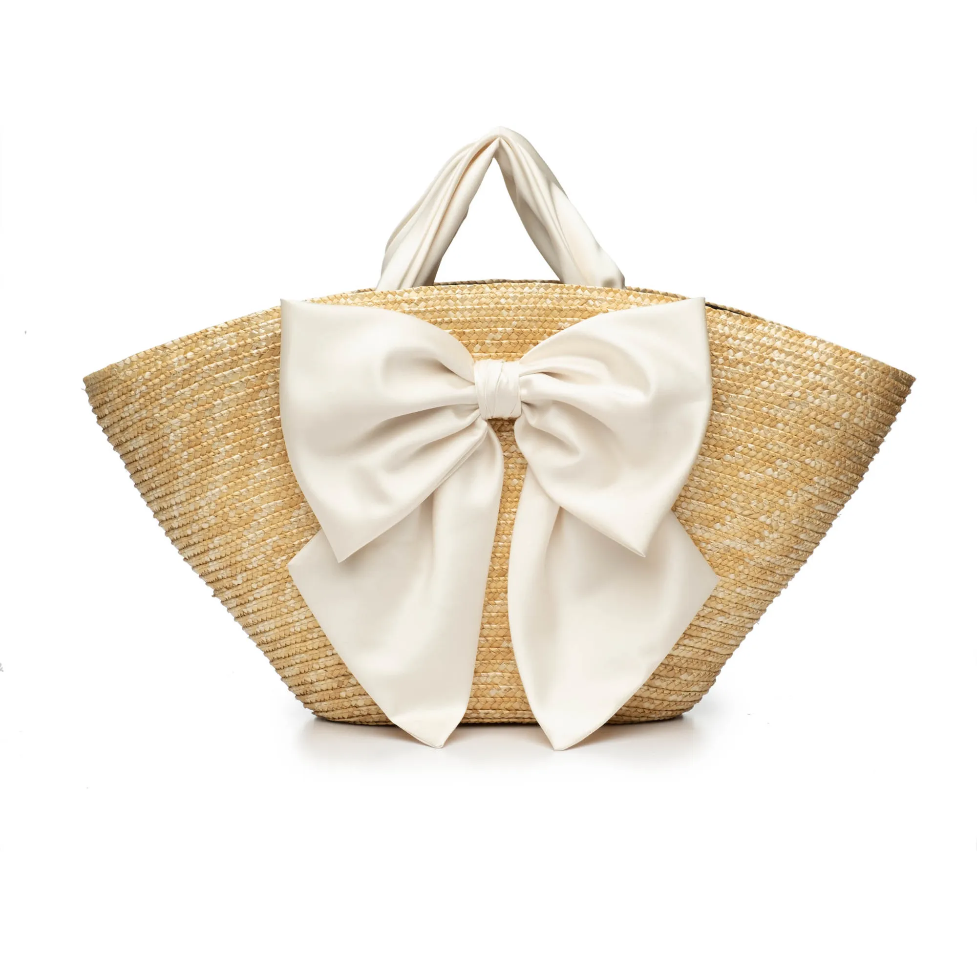 Eugenia Kim Women's Carlotta Handbag With Cream Satin Bow, Natural