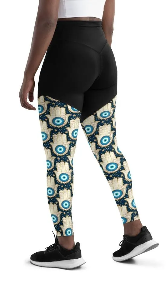 Eye Talisman Compression Leggings