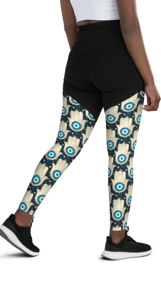 Eye Talisman Compression Leggings