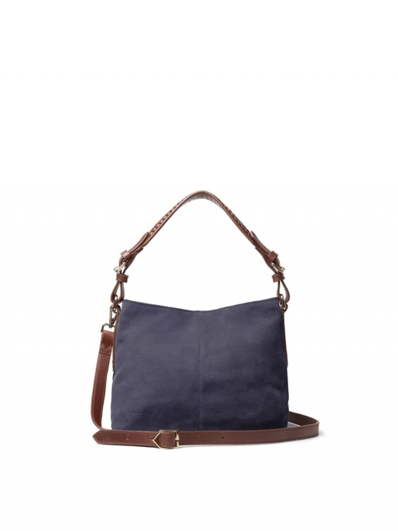 Fairfax And Favor Mini Tetbury Suede Handbag Ink