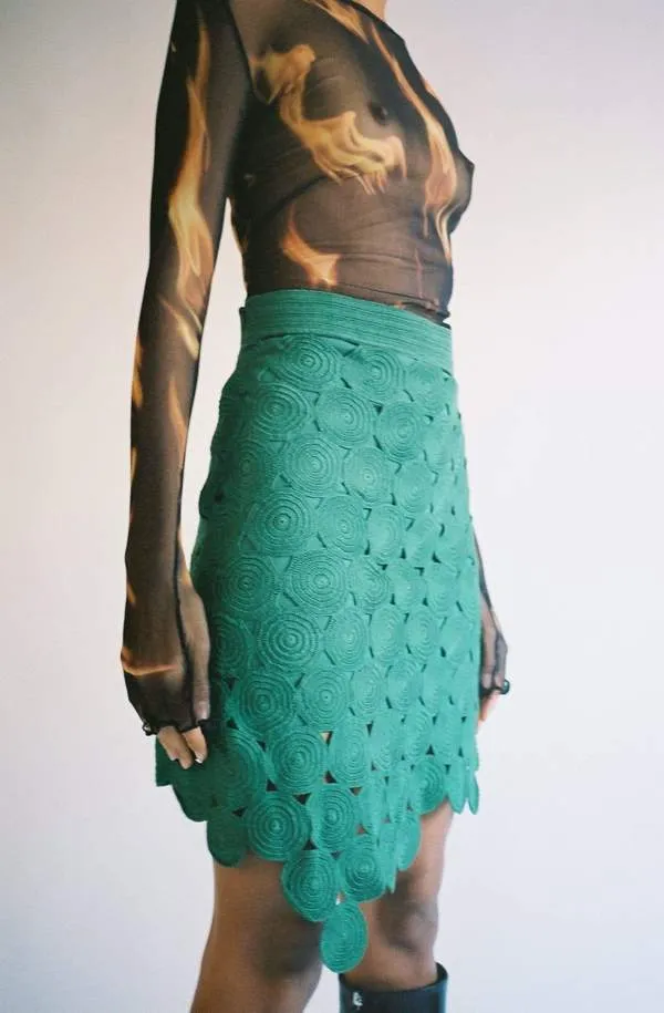 Falda Pastillas Skirt - Green